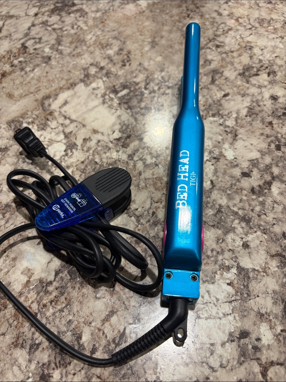 BedHead by TIGI Metallic Blue Mini Hair Straightener